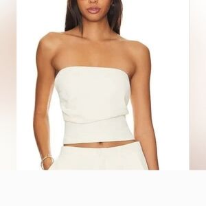 NWT Roma Tube Top in Ivory from SNDYS S Small